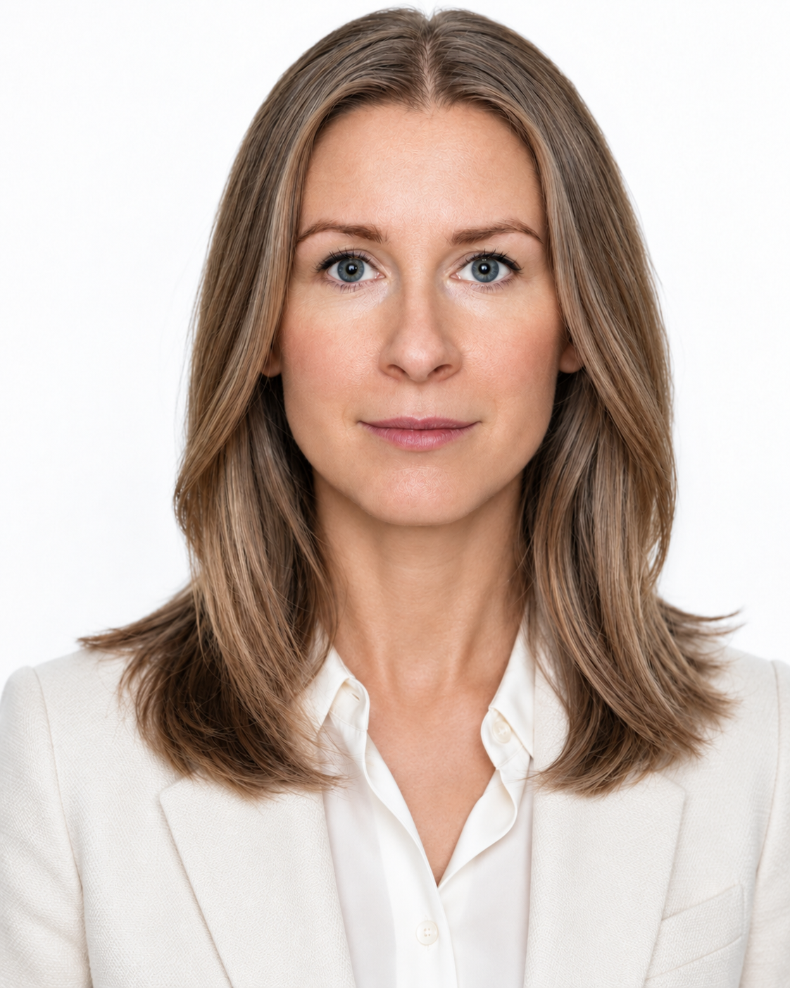 Ekaterina Leksina, founder of hi-finance, in a white jacket